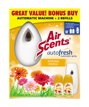 Air Scents Autofresh Automatic Spray + 2 Refills (Spring Fresh)
